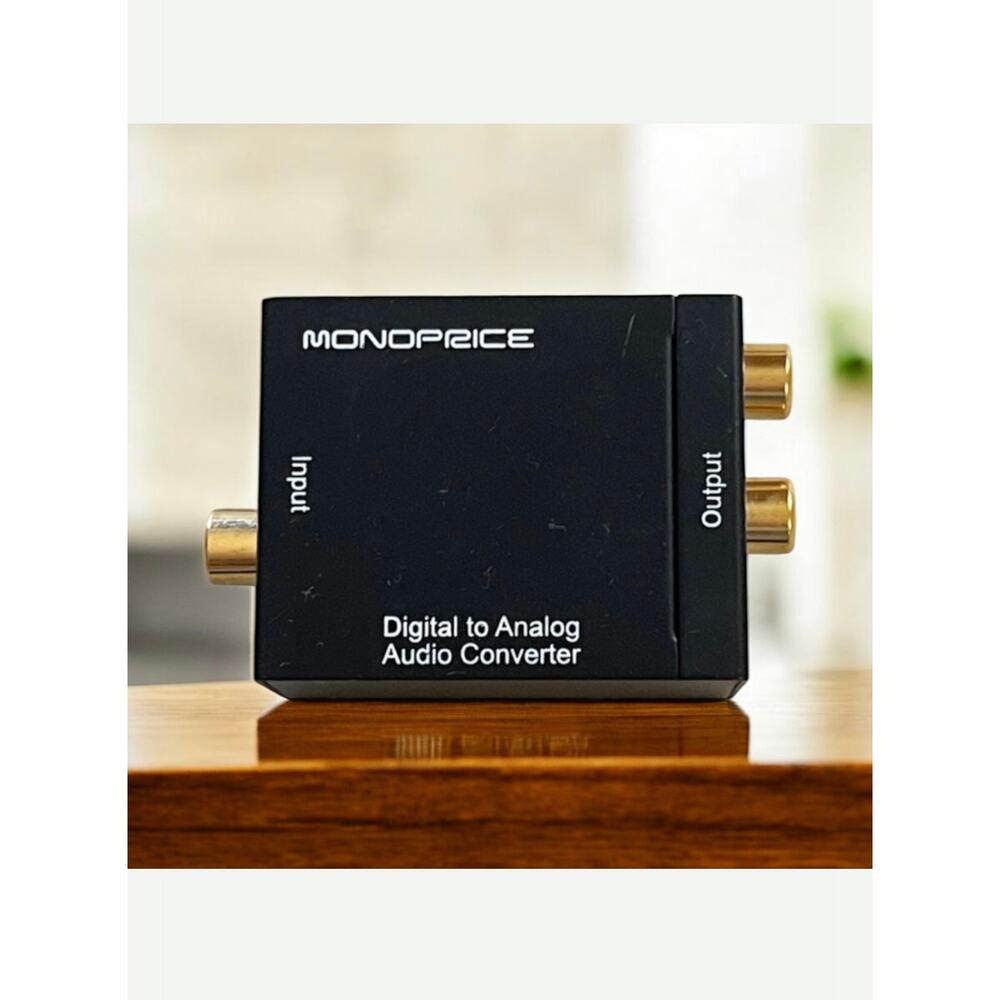 Monoprice Digital Coax & Optical Toslink to R/L Stereo Audio Converter